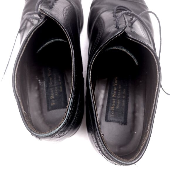 To Boot New York Adam Derrick Mens Shoes Brogue Cap Toe Black 11.5 - Picture 9 of 12